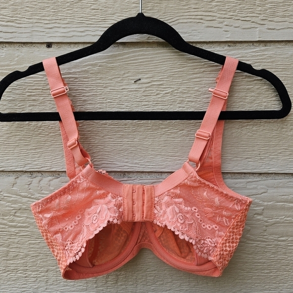 Fit Fully Yours Serena lace multi-part underwire bra in Fusion Coral 30G - Picture 3 of 5